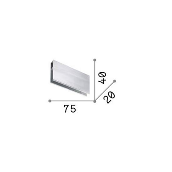 Connettore Per Applique Linus Alluminio Cromo 233666