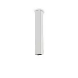 Plafoniera Moderna Sky Metallo Bianco 1 Luce Gu10 7W 3000K Luce Calda H40Cm