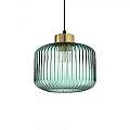 Sospensione Vintage-Decò Mint-2 Metallo Verde 1 Luce E27 237428