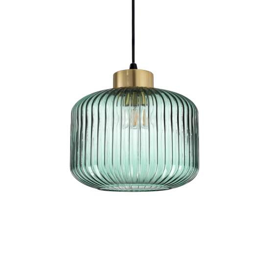 Sospensione Vintage-Decò Mint-2 Metallo Verde 1 Luce E27 237428