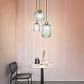 Sospensione Vintage-Decò Mint-2 Metallo Verde 1 Luce E27 237428