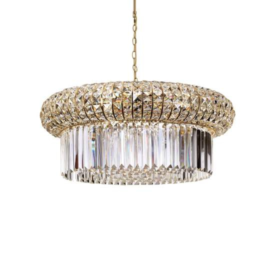 Lampadario Classico Nabucco Metallo Oro 16 Luci E14 237800