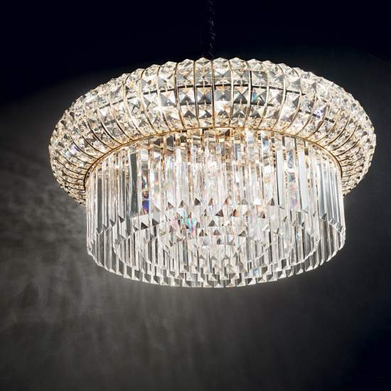 Lampadario Classico Nabucco Metallo Oro 16 Luci E14 237800