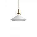Sospensione Industrial-Minimal Eris-3 Metallo Bianco 1 Luce E27 238173