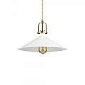 Sospensione Industrial-Minimal Eris-4 Metallo Bianco 1 Luce E27 238210