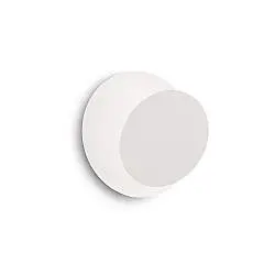 Applique Contemporanea Tick Metallo Bianco 1 Luce 7,5W 3000K Luce Calda