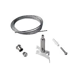 Kit Sospensione Senza Rosone Link Metallo Bianco 5M