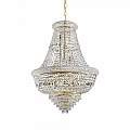 Lampadario Classico Dubai Metallo-Cristallo Ottone 24 Luci E14 243528
