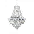 Lampadario Classico Dubai Metallo-Cristallo Cromo 24 Luci E14 243597