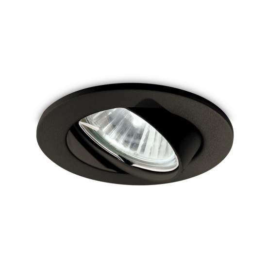 3 Faretti Ad Incasso Swing Metallo Nero 1 Luce Gu10 | Ideal Lux