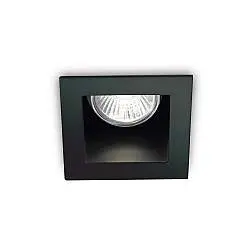 Faretto Da Incasso Moderno Funky Metallo Nero 1 Luce Gu10