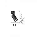 Plafoniera Moderna Dynamite Metallo Ottone 1 Luce Gu10 7W 3000K Luce Calda 244662
