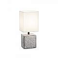 Lampade Da Scrivania Shabby Chic - Provenzale Kali'-1 Metallo Bianco 1 Luce E14 245348