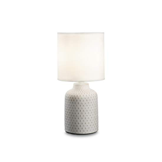 Lampade Da Scrivania Shabby Chic - Provenzale Kali'-3 Metallo Bianco 1 Luce E14 245393
