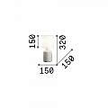 Lampade Da Scrivania Shabby Chic - Provenzale Kali'-3 Metallo Bianco 1 Luce E14 245393