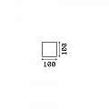 Applique Moderna Rubik Alluminio Antracite Led 8,5W 3000K Luce Calda 247083