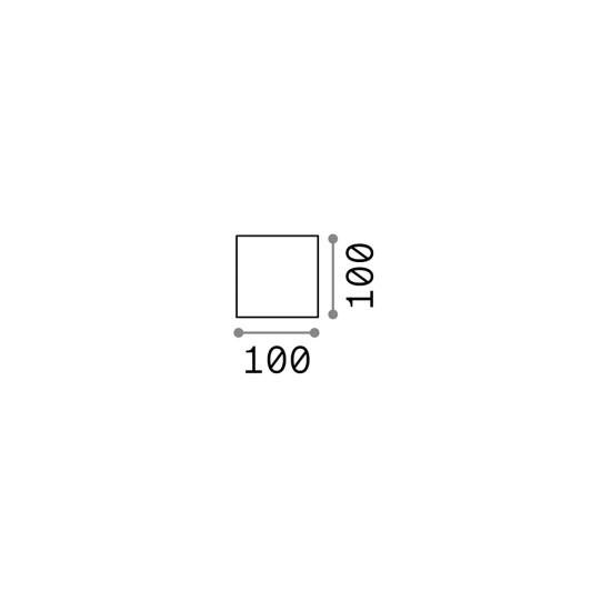 Applique Moderna Rubik Alluminio Antracite Led 8,5W 3000K Luce Calda 247083