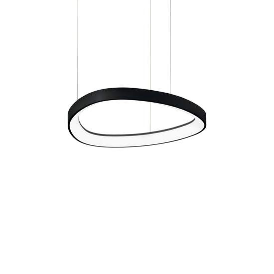 Sospensione Moderna Gemini Metallo Nero Led 38W 3000K Luce Calda 247236