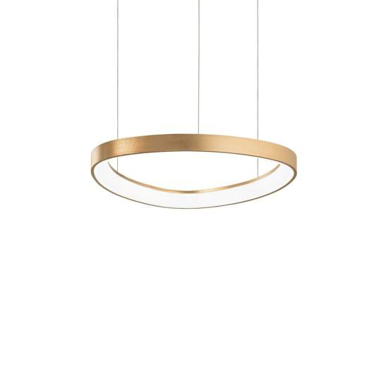 Sospensione Moderna Gemini Metallo Ottone Led 38W 3000K Luce Calda 247243