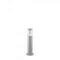 Piantana-Palo Da Esterno Moderna Tronco Alluminio Grigio 1 Luce E27 H40Cm 248288