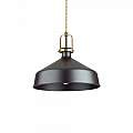 Sospensione Industrial-Minimal Eris-1 Metallo Nero 1 Luce E27 249056