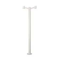 Piantana Moderna Clio Alluminio Bianco 2 Luci E27