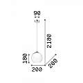 Sospensione Moderna Nemo Metallo Rame 1 Luce E27 D20Cm 250328