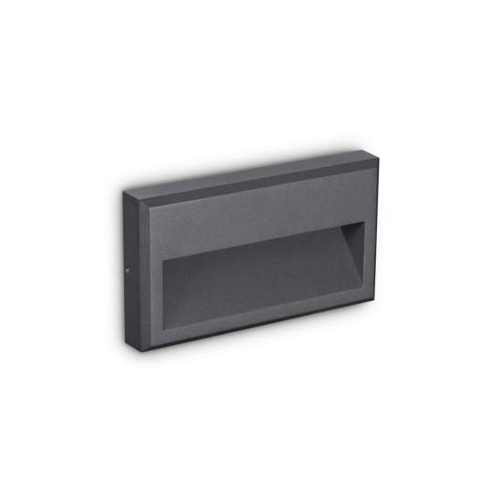 Appliques - Lampade Da Parete Febe-1 Metallo Antracite Led 6W 3000K Luce Calda 250854