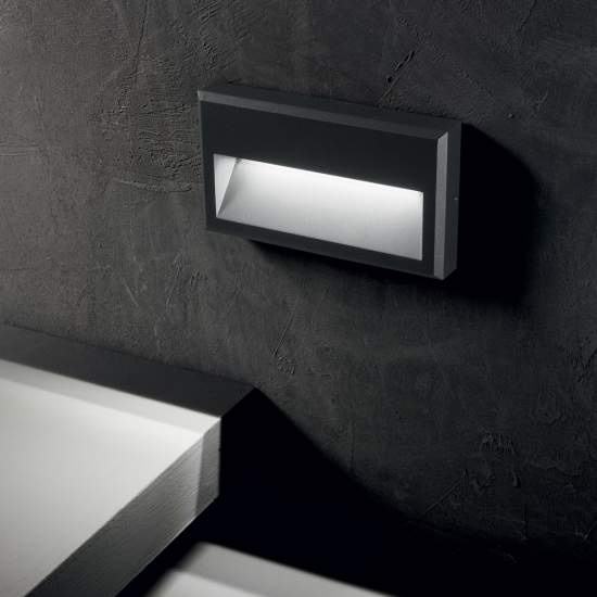 Appliques - Lampade Da Parete Febe-1 Metallo Antracite Led 6W 3000K Luce Calda 250854