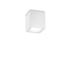 Plafoniera Moderna Techo Metallo Bianco 1 Luce Gu10 Small