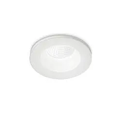 Faretto Ad Incasso Moderno Room-65 Alluminio Bianco Led 8W 3000K Luce Calda
