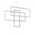 Sospensione Moderna Frame Alluminio Bianco Led 93W 3000K Luce Calda 253589