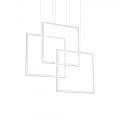 Sospensione Moderna Frame Alluminio Bianco Led 80W 3000K Luce Calda 253596