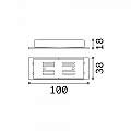 Connettore Linerare Arca Alluminio Nero 254944