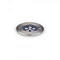 Lampada Da Incasso Moderna Floor Alluminio Cromo Led 6W 3000K Luce Calda 255668