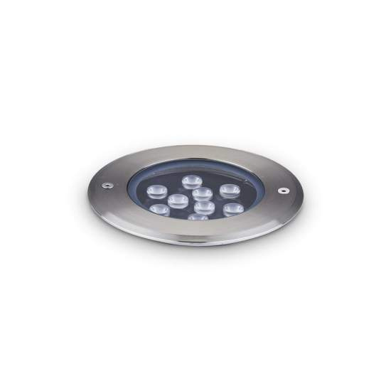 Lampada Da Incasso Moderna Floor Alluminio Cromo Led 12W 3000K Luce Calda 255682