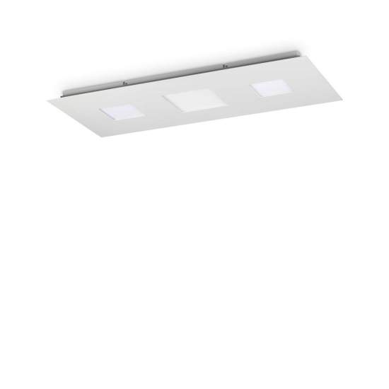 Plafoniera Moderna Relax Alluminio Bianco Led 58W 3000K Luce Calda 255934