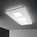 Plafoniera Moderna Relax Alluminio Bianco Led 58W 3000K Luce Calda 255934