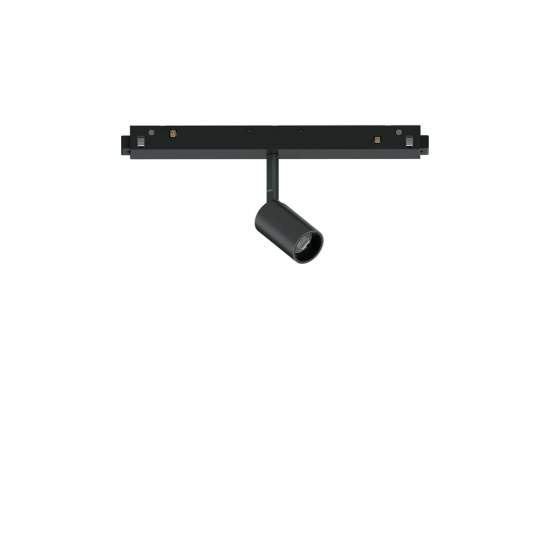 Faretto Binario Singolo On-Off Ego Alluminio Nero 1 Luce 3W 3000K Luce Calda 257617