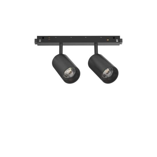 Proiettore Regolabile On-Off Ego Alluminio Nero 2 Luci Led 16W 3000K Luce Calda 257648
