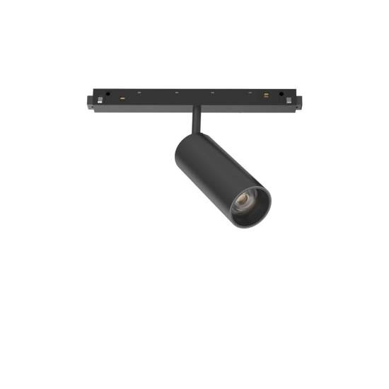 Faretto Binario Singolo On-Off Ego Alluminio Nero 1 Luce 12W 3000K Luce Calda 257655