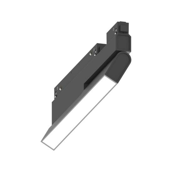 Sistema Magnetico Flessibile On-Off Ego Alluminio Nero 1 Luce 7W 3000K 257839