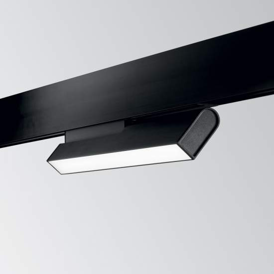 Sistema Magnetico Flessibile On-Off Ego Alluminio Nero 1 Luce 7W 3000K 257839