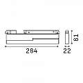 Sistema Magnetico Flessibile On-Off Ego Alluminio Nero 1 Luce 7W 3000K 257839