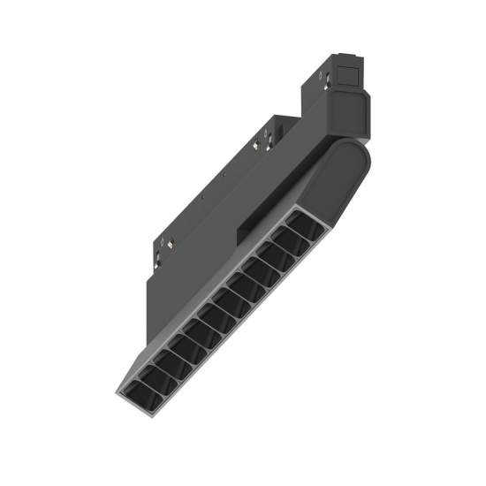 Sistema Magnetico Flessibile On-Off Ego Alluminio Nero 1 Luce 13W 3000K 257846