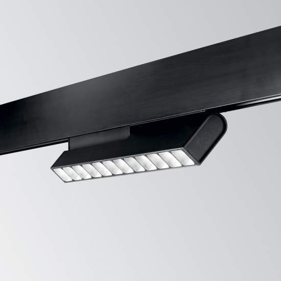 Sistema Magnetico Flessibile On-Off Ego Alluminio Nero 1 Luce 13W 3000K 257846