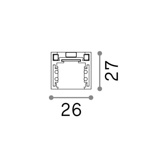 Profilo Basso 100Cm Ego Alluminio Nero 257877