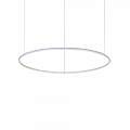 Sospensione Moderna Hulahoop Alluminio-Plastiche Bianco 1 Luce 41W 3000K D81Cm 258768
