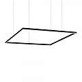 Sospensione Moderna Oracle Alluminio-Materie Plastiche Nero Led 53W K Luce 259208