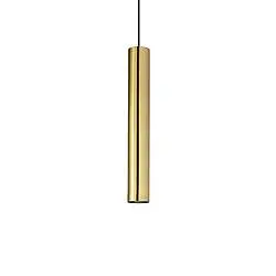 Sospensione Moderna Look Metallo Ottone 1 Luce Gu10 7W 3000K Luce Calda